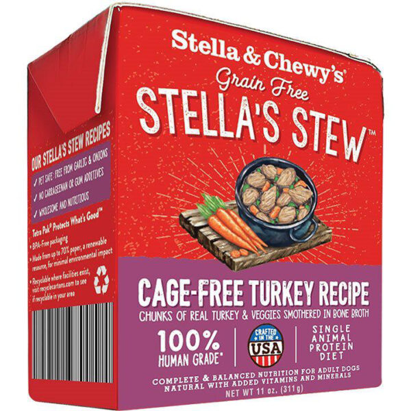 STELLA & CHEWY'S DOG STEW CAGE FREE TURKEY 11OZ