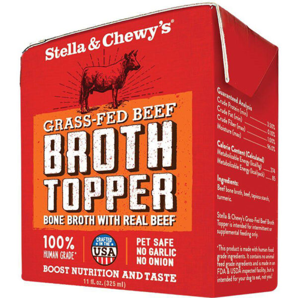 STELLA & CHEWY'S DOG BROTH TOPPER GRASSFED BEEF 11OZ