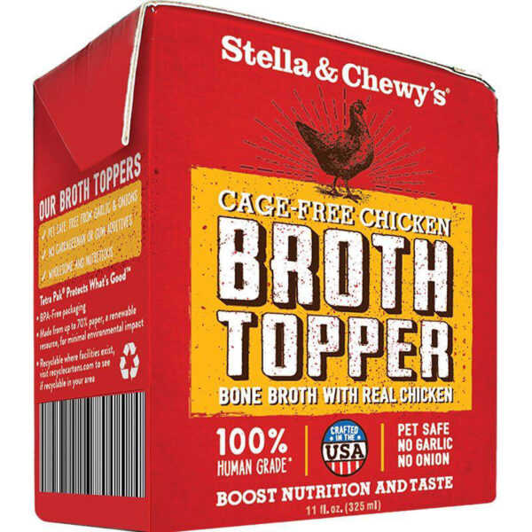 STELLA & CHEWY'S DOG BROTH TOPPER CHICKEN 11OZ