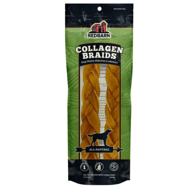 Red Barn Collagen Braid Dog Treat - Large