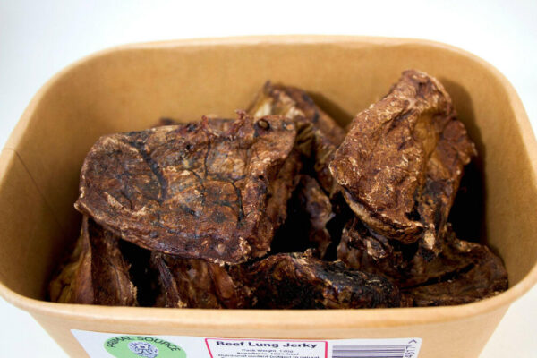 Primal Beef Jerky Dog Treats with Broth, Give Pieces A Chance Natural Training Treat for Dogs