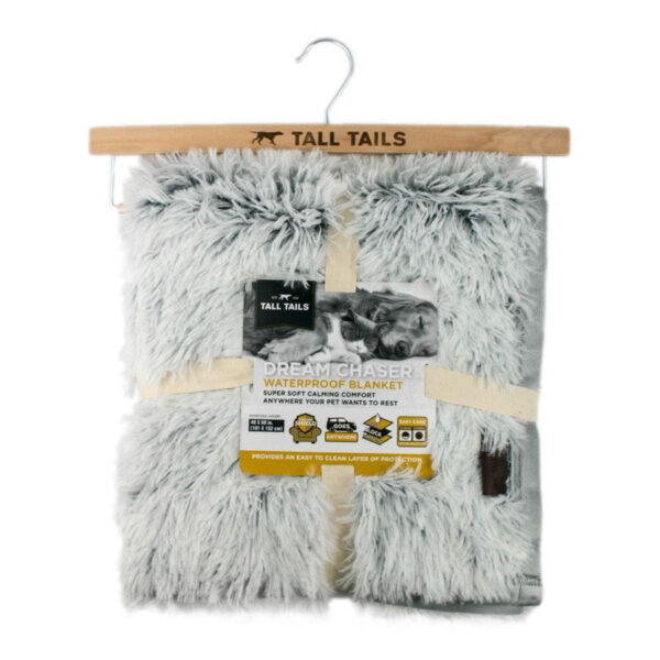 TALL TAILS DOG WATERPROOF BLANKET GRAY 40X60 in