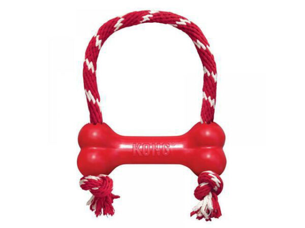 KONG Goodie Bone with Rope Dog Toy, Extra Small