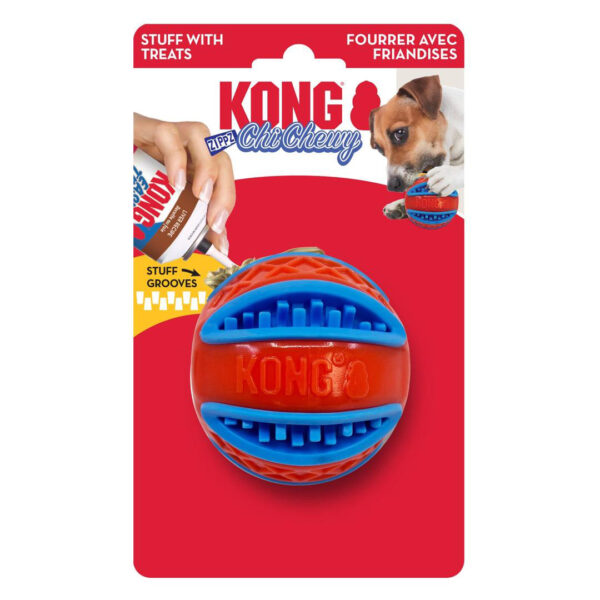 Kong ChiChewy Zippz Dog Toy Ball