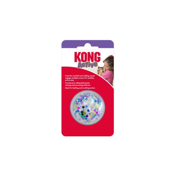 KONG Cat Active Confetti Party Ball