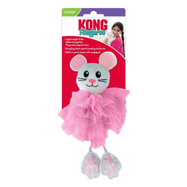 Kong  Flingaroo Tutu Cat Toy, Assorted Color