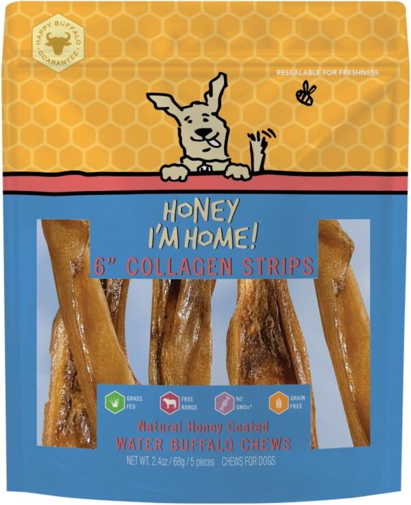 Honey I,m home 6 in. Buffalo Collagen Chew