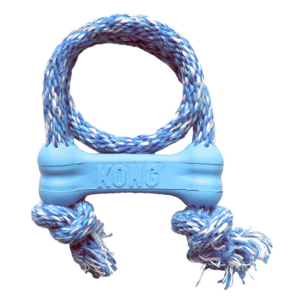 KONG Goodie Bone with Rope Puppy Dog Toy