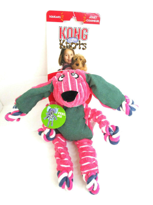 KONG Floppy Knots Bunny Dog Toy s/m