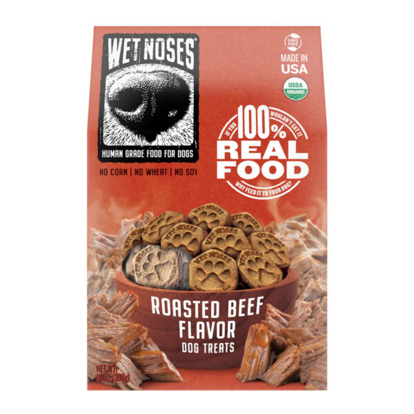 Wet Noses Roasted Beef Crunchy Dog Treats, 14-oz box