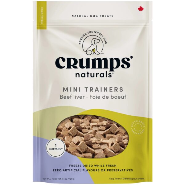 Crumps Naturals Mini Trainers Freeze Dried Beef Liver 4.4oz