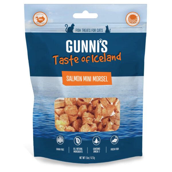 Gunnis Taste of Iceland CAT SALMON RECIPE MINI MORSELS 1.5 oz