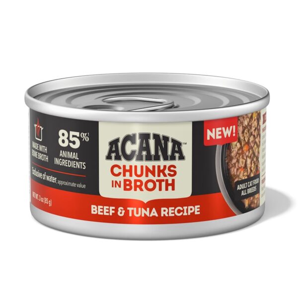 Acana Beef & Tuna Chunks in Broth 3oz
