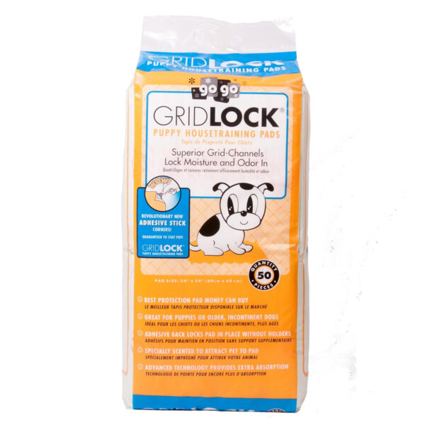 Gogo Pet Products Sticky Back Gridlock Training Pads QTY 50