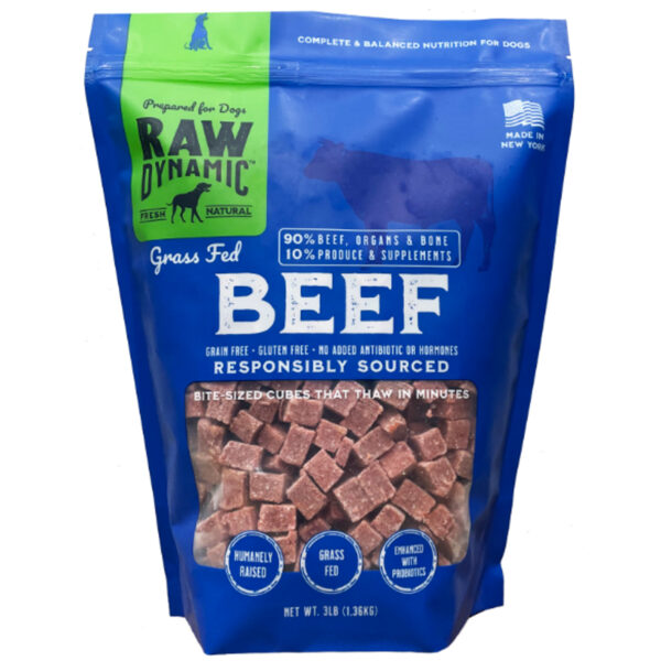 Raw Dynamic Frozen Grass Fed Beef Recipe-3lb