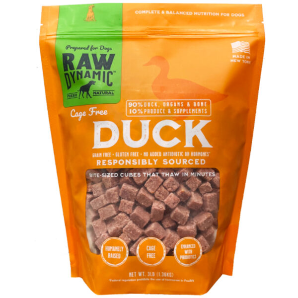 Raw Dynamic Frozen Cage Free Duck Recipe-3lb