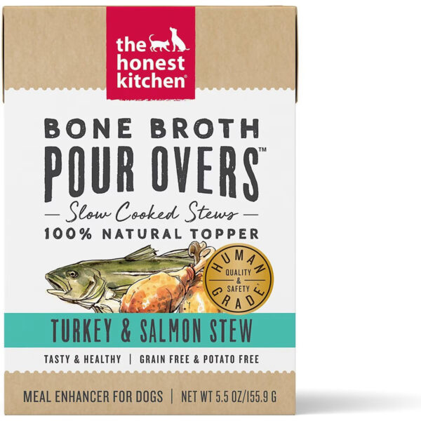 The Honest Kitchen Bone Broth Pour Overs Turkey & Salmon Stew, 5.5 oz